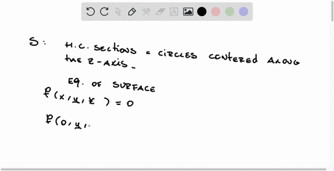 find-the-equation-of-a-quadric-surface-whose-horizontal-cross-sections-are-circles-centered-on-the-z-axis-and-whose-trace-in-the-x-0-plane-is-y2-z2-1-b-4-points-sketch-the-surface-57064