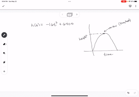 a-projectile-is-thrown-upward-so-that-its-distance-above-the-ground-after-t-seconds-is-given-by-the-function-ht-16t2-640t-after-how-many-seconds-does-the-projectile-take-to-reach-its-maximum-27577