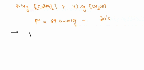 what-is-the-vapor-pressure-at-20c-of-an-ideal-solution-prepared-by-the-addition-of-219-g-of-the-nonvolatile-solute-urea-conh22-to-435-g-of-methanol-ch3oh-the-vapor-pressure-of-pure-methanol-32485