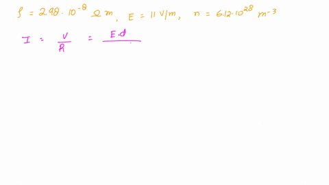 consider-a-resistor-of-resistivity-298-10-8-m-if-an-electric-field-of-11-vm-is-applied-across-the-resistor-and-the-electron-volume-concetration-in-the-conductor-is-612-1028-per-m3-determine-64687