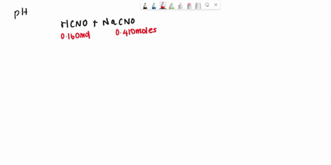 what-is-the-ph-of-a-buffer-made-from-0160-mol-of-hcno-ka-35-10-and-0410-mol-of-nacno-in-20-l-of-solution-100-46587