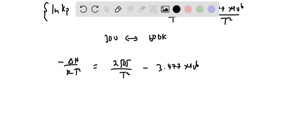 SOLVED 24 29. The temperature dependence of the equilibrium