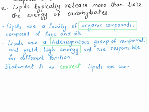 16-which-statement-concerning-lipids-is-false-lipids-are-used-as-an-energy-source-most-of-the-energy-stored-in-the-body-is-in-the-form-of-lipids-glycogen-is-the-lipid-used-for-storing-energy-62093