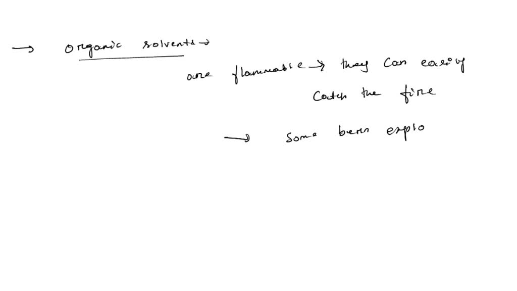 SOLVED Question 6 Consult the Safety Data Sheets for the five organic
