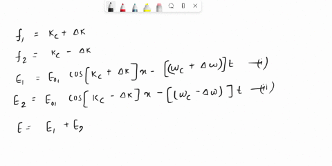 as-weve-seen-eq-733-describes-the-beat-pattern-lets-now-derive-a-different-version-of-that-express-2-58494