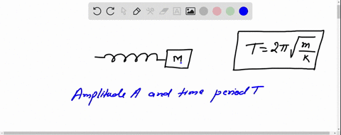 a-mass-m-is-attached-to-an-ideal-massless-spring-when-this-system-is-set-in-motion-with-amplitude-a-it-has-a-period-t-what-is-the-period-if-the-amplitude-of-the-motion-is-increased-to-2a-2t-36472