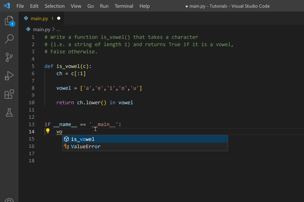 VIDEO solution: in C++ Write a value-returning function,isVowel,that ...