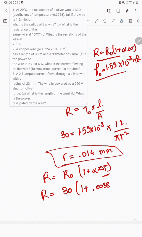 1-at-20c-the-resistance-of-a-silver-wire-is-30-coefficient-of-temperature00038-a-if-the-wire-is-12m-long-what-is-the-radius-of-the-wire-b-what-is-the-resistance-of-the-same-wire-at-10c-c-wha-88802