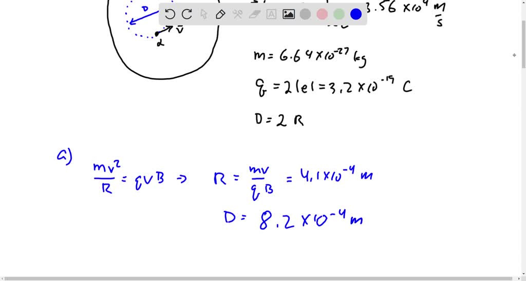 SOLVED: An alpha particle (a He nucleus, containing two protons and two ...