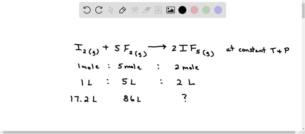 SOLVED Iodine And Fluorine Gases React To Form Iodine Pentafluoride 