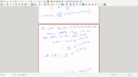 q2-the-initial-state-of-particle-of-mass-m-moving-in-one-dimensional-harmonic-oscillator-potential-given-yx0-alwox-11x-_-here-wo-x-and-11x-are-eigenfunctions-the-hamiltonian-h-mw2x2-with-ene-17737