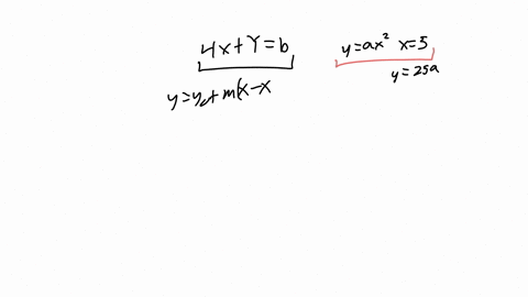 for-what-values-of-a-and-b-is-the-line-4x-y-b-tangent-to-the-parabola-ax2-when-x-5-57033