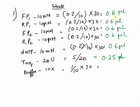 the-amount-of-each-component-for-a-pcr-reaction-is-critical-the-final-concentration-of-each-primer-should-be-02-um-and-the-final-concentration-of-dntps-is-02-mm-if-the-final-concentrations-o-98049