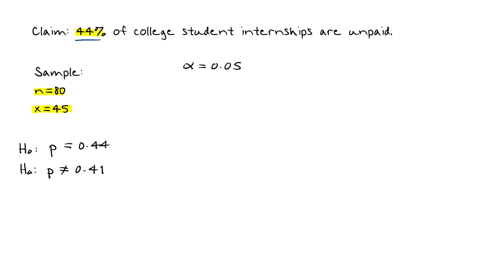 according-to-a-recent-report-44-of-college-student-internships-are-unpaid-a-recent-survey-of-80-college-interns-at-a-local-university-found-that-45-had-unpaid-internships-what-is-the-p-value-the-p-val