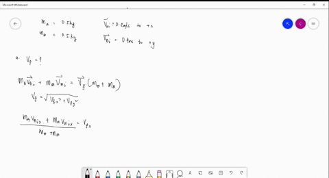 two-blocks-are-sliding-on-horizonta-frictionless-surface-with-velocities-shown-in-the-sketch-block-a-has-mass-0500-kg-and-block-b-has-mass-0500-kg-the-two-blocks-have-perfectly-inelastic-col-43962