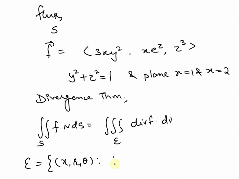 calculate-the-outward-flux-of-f-across-s-if-f-3ry7re-and-s-is-the-surface-of-the-solid-bounded-by-the-cylinder-y-22-1-and-the-planes-1-and-2-25074
