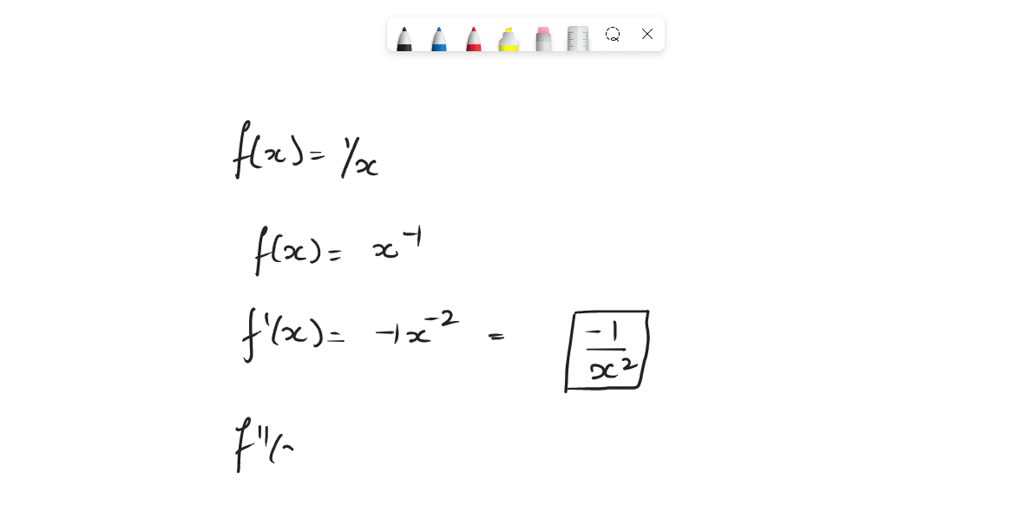SOLVED the first three derivatives of f and then state the