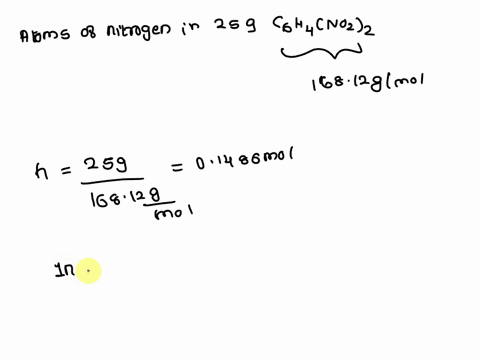 how-many-atoms-of-nitrogen-are-present-in-250-g-of-c6h4no22-atoms-n-09581