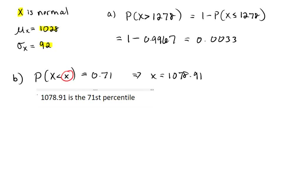 SOLVED: The national average SAT score (for verbal and math) is 1028 ...