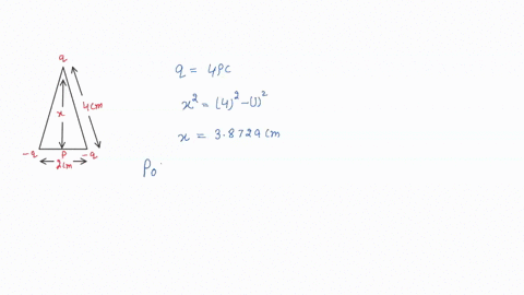 l0-200-c-the-three-charges-are-at-the-vertices-of-an-isosceles-triangle-as-shown-bove-which-of-the-followings-is-the-electric-potential-at-the-midpoint-of-the-base-taking-q-4pc-ke9x-109-your-84752