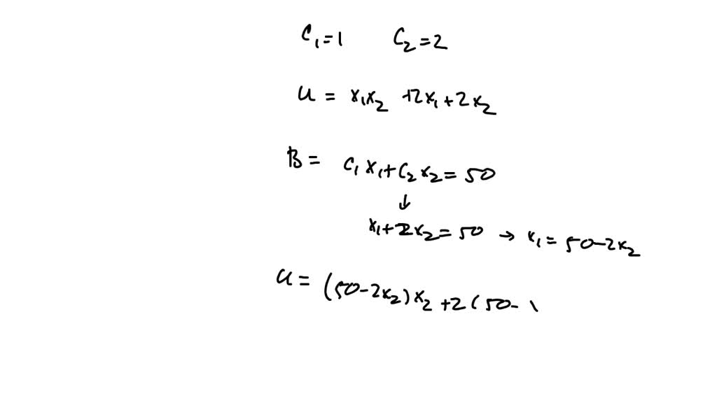SOLVED: 10) Sophie has 50 to spend on goods and 2. The unit prices of ...