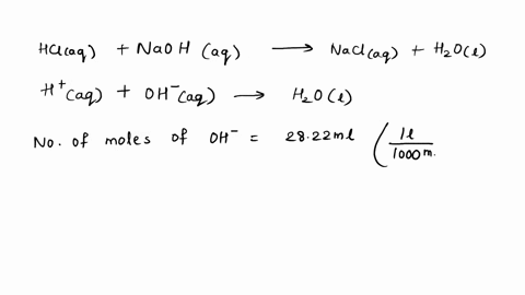2-a-02600-g-sample-of-an-unknown-acid-required-2822-ml-of-01199-m-naoh-for-neutralization-to-a-phenolphthalein-end-point-a-how-many-moles-of-oh-are-used-answer-in-moles-b-how-many-moles-of-h-89763