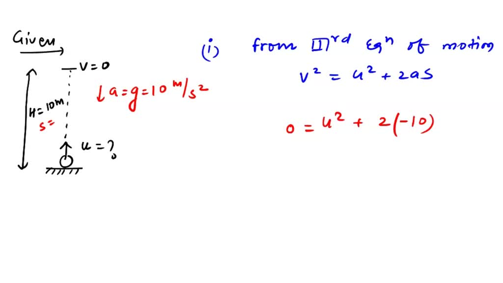 SOLVED: An object is thrown vertically upwards and rises to a height of ...