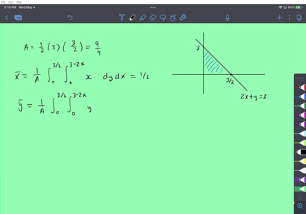 solved-point-find-the-centroid-of-the-triangle-bounded-by-the-x-axis