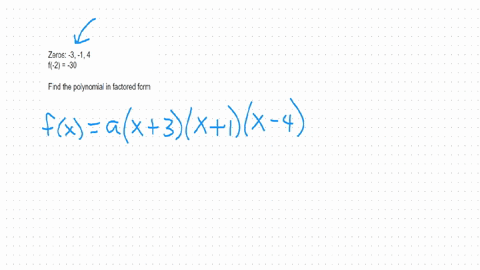 find-a-polynomial-of-degree-3-with-real-coefficients-and-zeros-of-3-1and-4-for-which-f-2-30-20288