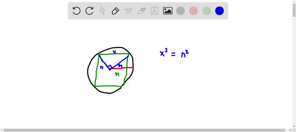 SOLVED: A square as large as possible is cut from a circular metal ...