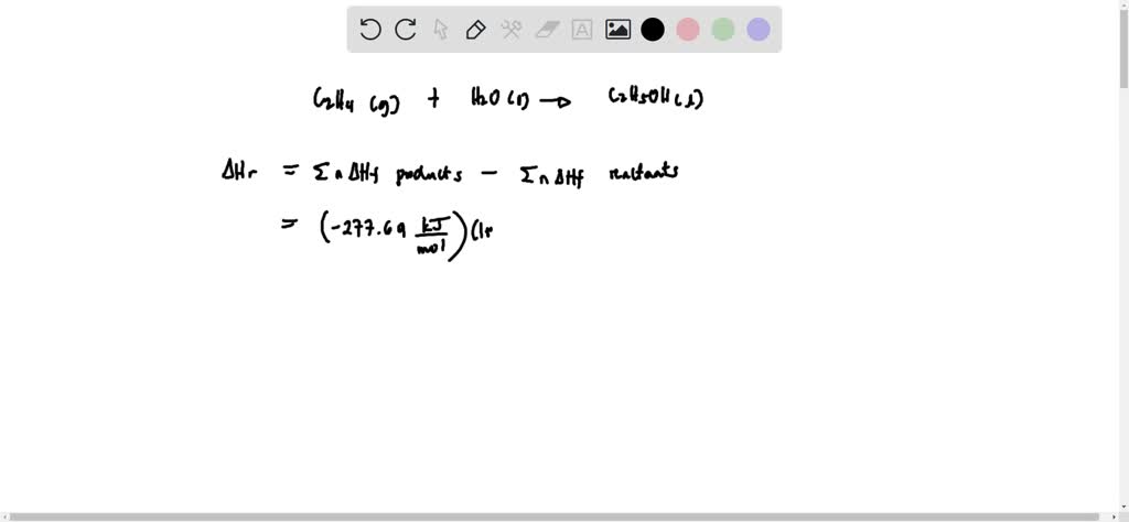 SOLVED What is the enthalpy for the following reaction overall