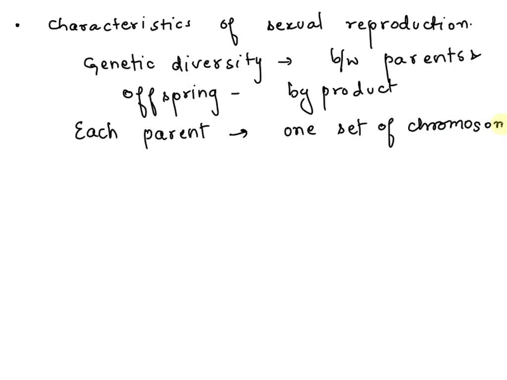 SOLVED: Which of these is a characteristic of sexual reproduction?A)It ...