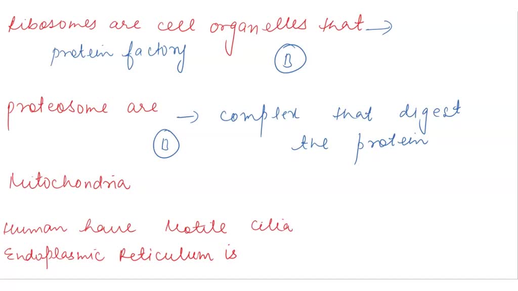 SOLVED: The ribosomes are cell organelles that: are the site of cell ...