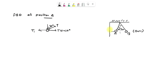 a-ball-is-held-at-rest-at-position-a-in-fig-mathbfp-5115-by-two-light-strings-the-horizontal-string-16507