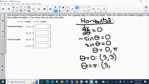 find-all-points-if-any-of-horizontal-and-vertical-tangency-to-the-curve-use-graphing-utility-to-confirm-vour-results-order-your-answers-from-smallest-to-largest-x-the-from-smallest-to-larges-14409