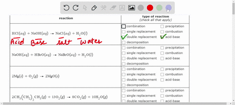 classify-each-chemical-reaction-type-of-reaction-check-all-that-apply-reaction-combination-single-replacement-double-replacement-decomposition-combination-single-replacement-double-replaceme-54277