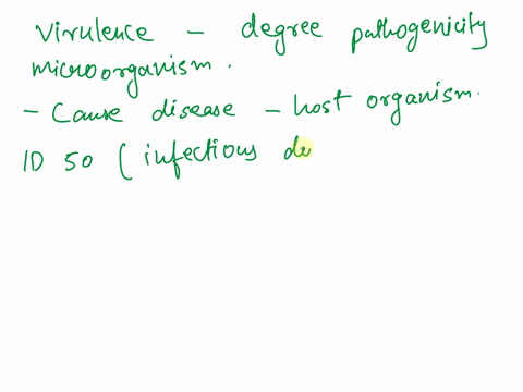 which-one-of-the-following-values-is-the-lowest-virulence-id50-of-1-million-400-million-cells-id50-of-5-billion-cells-id50-of-10000-20000-cells-id50-of-100000-500000-cells-05005