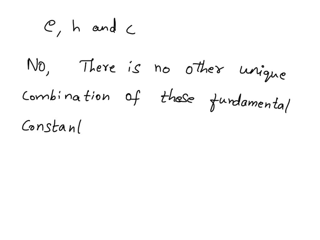 SOLVED: The fine-structure constant a is dimensionless and relates e, h ...