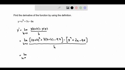 find-the-derivative-of-the-function-by-using-the-definition-63892