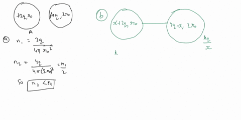two-conducting-spheres-are-initially-not-connected-sphere-a-has-a-charge-of-2q-and-radius-r0-sphere-b-has-a-charge-of-4q-and-radius-2r0-a-find-the-surface-charge-for-each-sphere-which-one-ha-17435