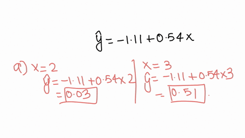 consider-a-binary-response-variable-y-and-an-explanatory-variable-x-that-varies-between-0-and-4-the-linear-model-is-estimated-as-yy-111-054x-a-compute-the-estimated-probability-for-x-2-and-x-42252