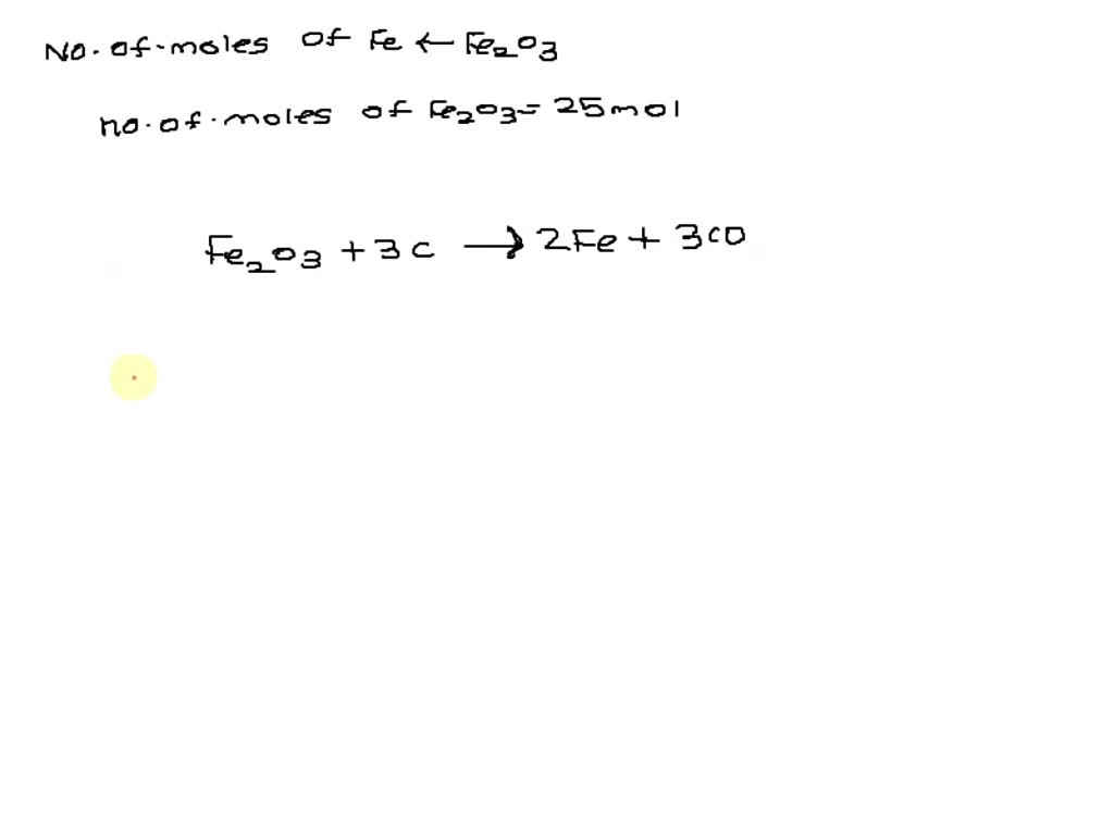 SOLVED Molten iron and carbon monoxide are produced in a blast furnace