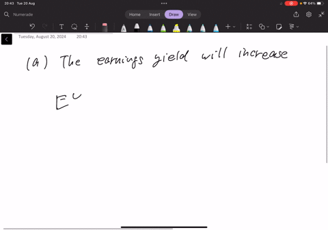 if-the-risk-of-a-company-increases-the-following-will-happen-a-the-earnings-yield-will-increase-b-the-pe-ratio-will-increase-c-the-earnings-per-share-will-decrease-d-none-of-the-options