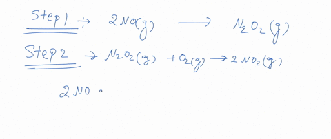 suppose-the-formation-of-nitrogen-dioxide-proceeds-by-the-following-mechanism-step-elementary-reaction-rate-constant-2-nog-nzozg-nozg-059-_-2-no_g-suppose-also-kkz-that-the-first-step-is-muc-41263