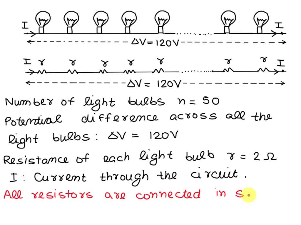 SOLVED A string of lights is plugged into a 120 volt outlet. There are