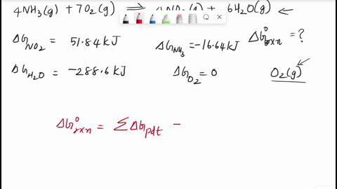 calculate-the-standard-free-energy-change-for-the-following-reaction-and-state-whether-or-not-it-is-spontaneous-at-standard-conditions-4nh3-g-7o2-g-4no2-g-6h2o-g-g-no2-5184-kj-g-h2o-2886-kj-49132