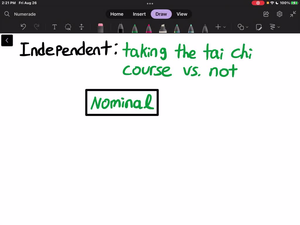 SOLVED: What scale of measurement is used for the independent variable ...