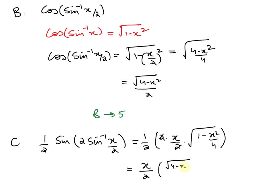 Solved Point Match Each Of The Trigonometric Expressions Below With The Equivalent Non 3751