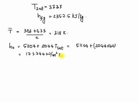 1033-saturated-steam-at-02-bar-condenses-with-a-convec-tion-coefficient-of-6000-wm2-k-on-the-outside-of-a-brass-tube-having-inner-and-outer-diameters-of-16-and-19-mm-respectively-the-convect-59968