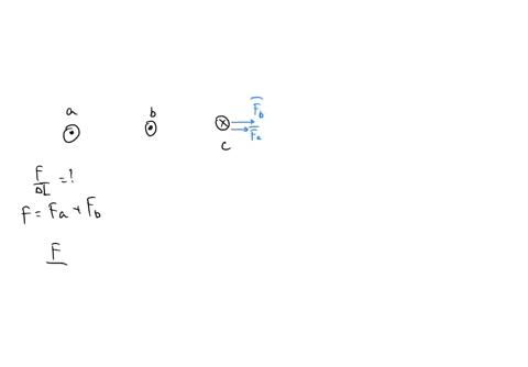 the-figure-below-shows-the-cross-section-of-three-long-straight-current-carrying-wires-arranged-a-distance-00566-m-from-their-closest-neighbor-the-current-in-wire-a-is-602-a-in-wire-b-is-249-a-and-wir
